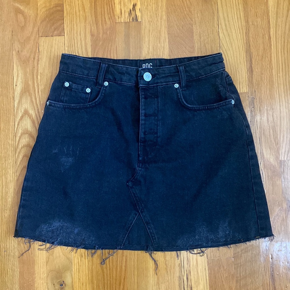 Black denim urban outfitters skirt very lightly worn (1 or 2 times)